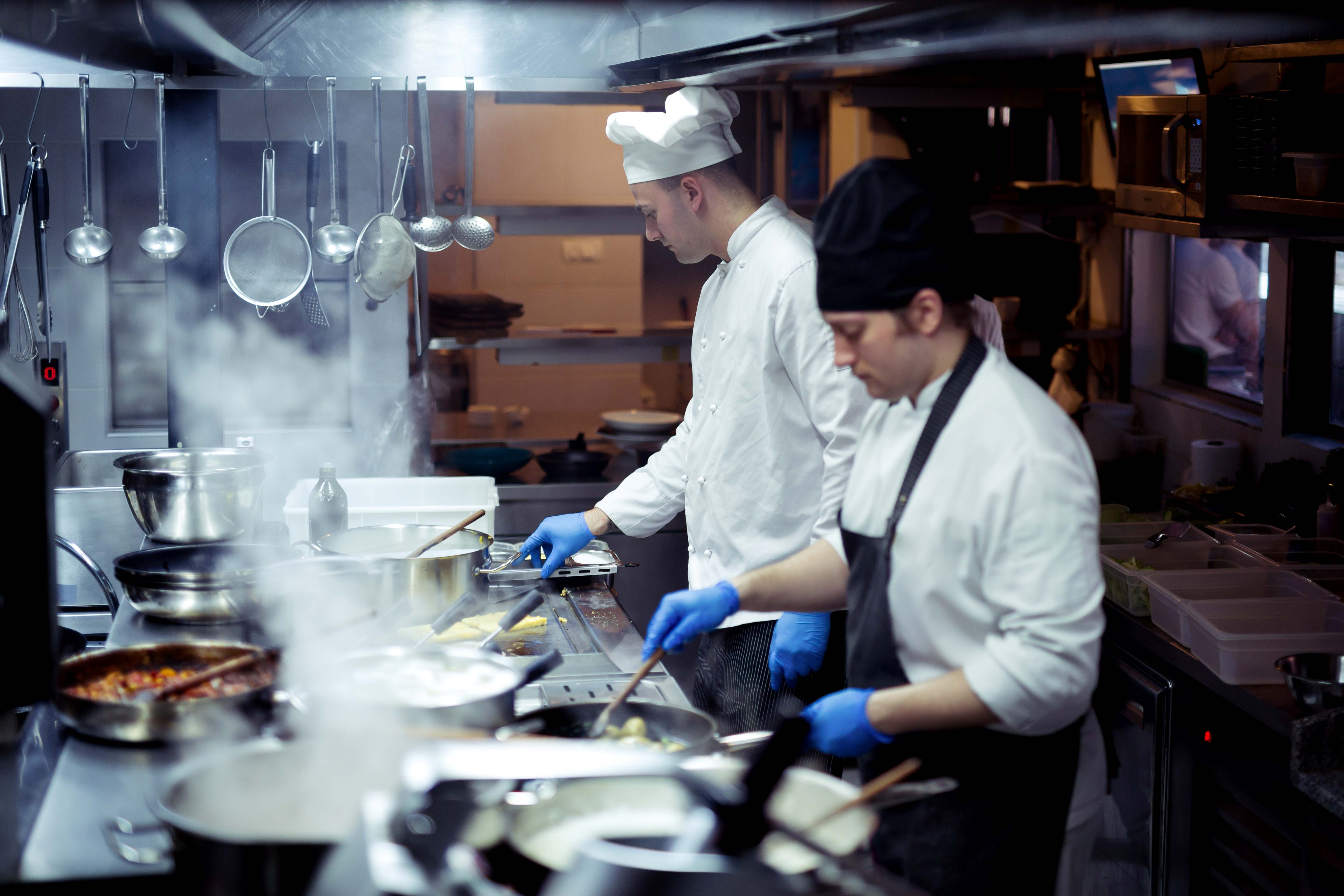 Students cooking Students cooking